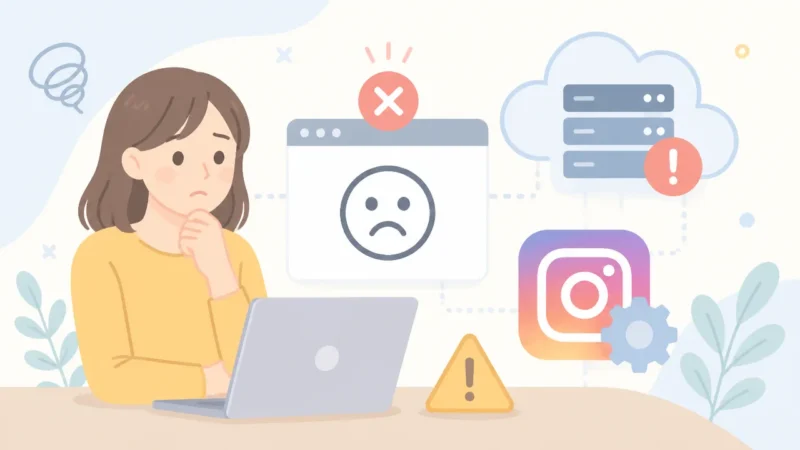 picuki見れない原因は?確認したい対処法と代わりのサービス