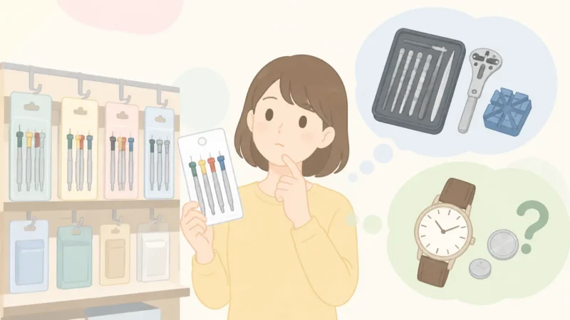 腕時計の電池交換工具はキャンドゥにある?売り場と選び方を紹介